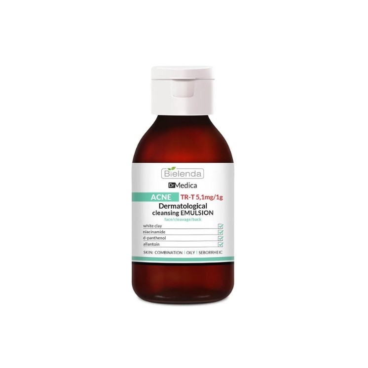 Bielenda Dr Medica Acne Dermatologische Reinigingsemulsie voor gezicht, hals en rug 250 g