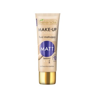 Bielenda MAKE-UP ACADEMIE Mattierendes Fluid MATT – Beige, 30 g