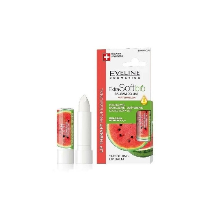Бальзам для губ Eveline Lip Therapy Professional Extra Soft Bio Кавуновий 4 г
