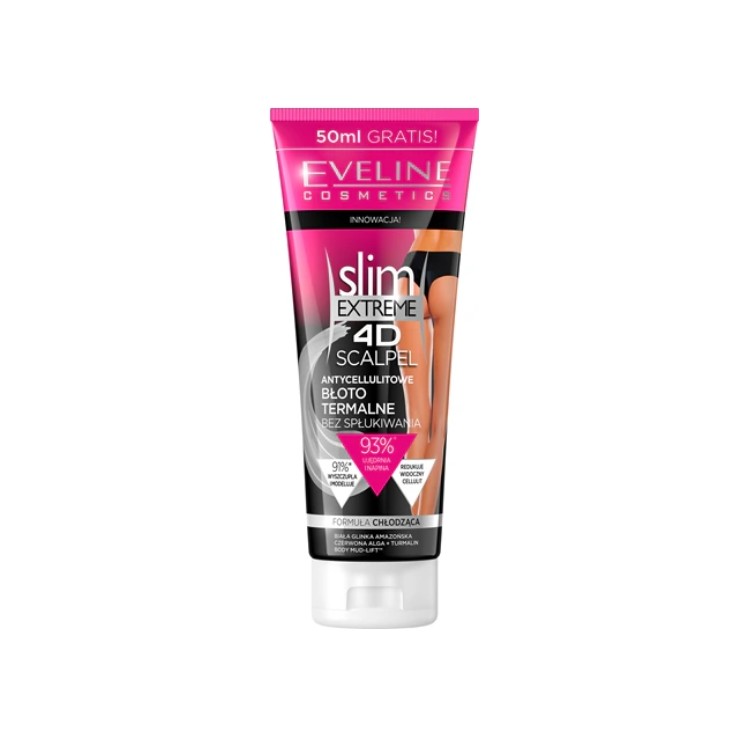 Eveline 4D Slim Extreme Scalpel Anti-Cellulite Thermische Modder 250 ml